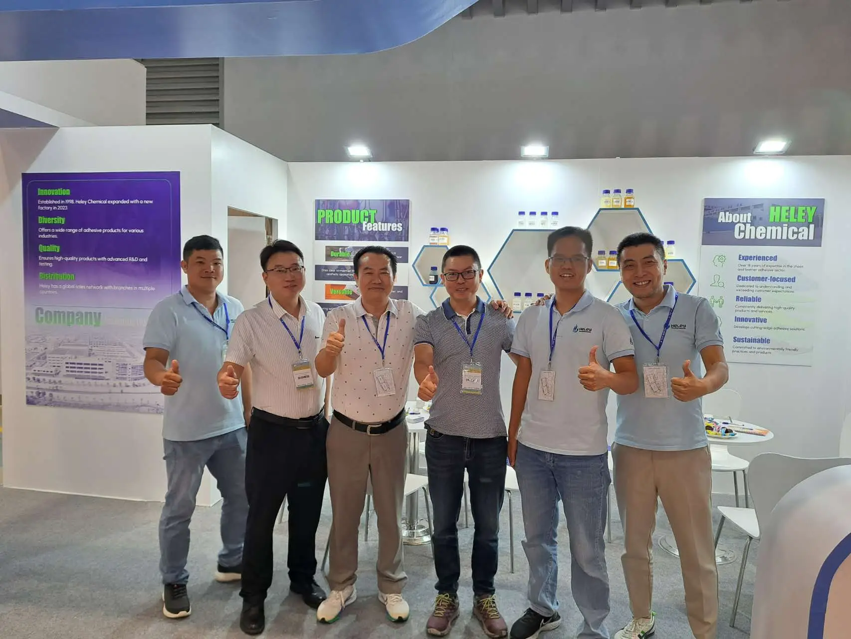 heley team at Shoes & Adhesive Vietnam 2024