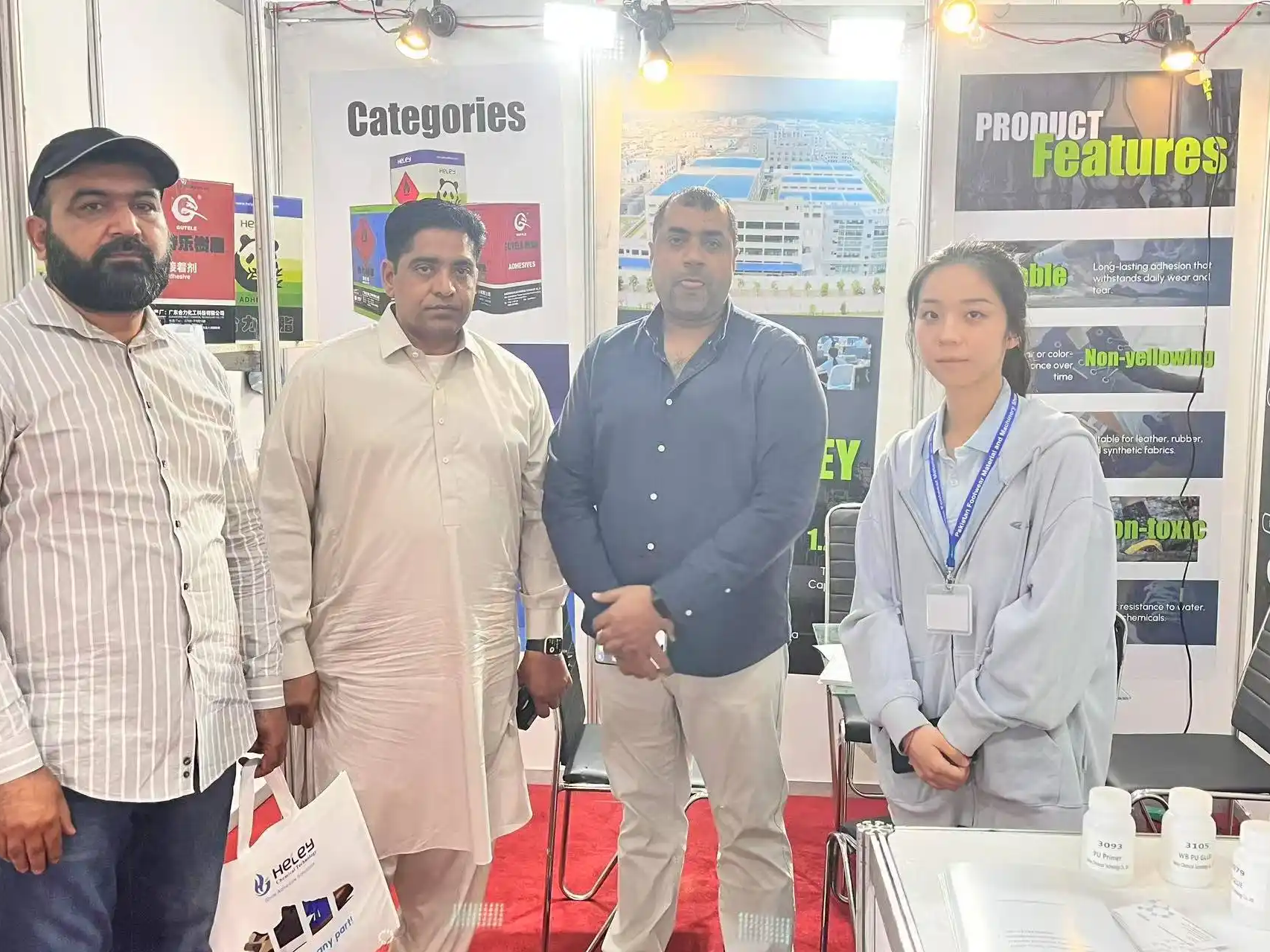 HELEY Booth C53 Pakistan Footwear Material & Machinery Show​​