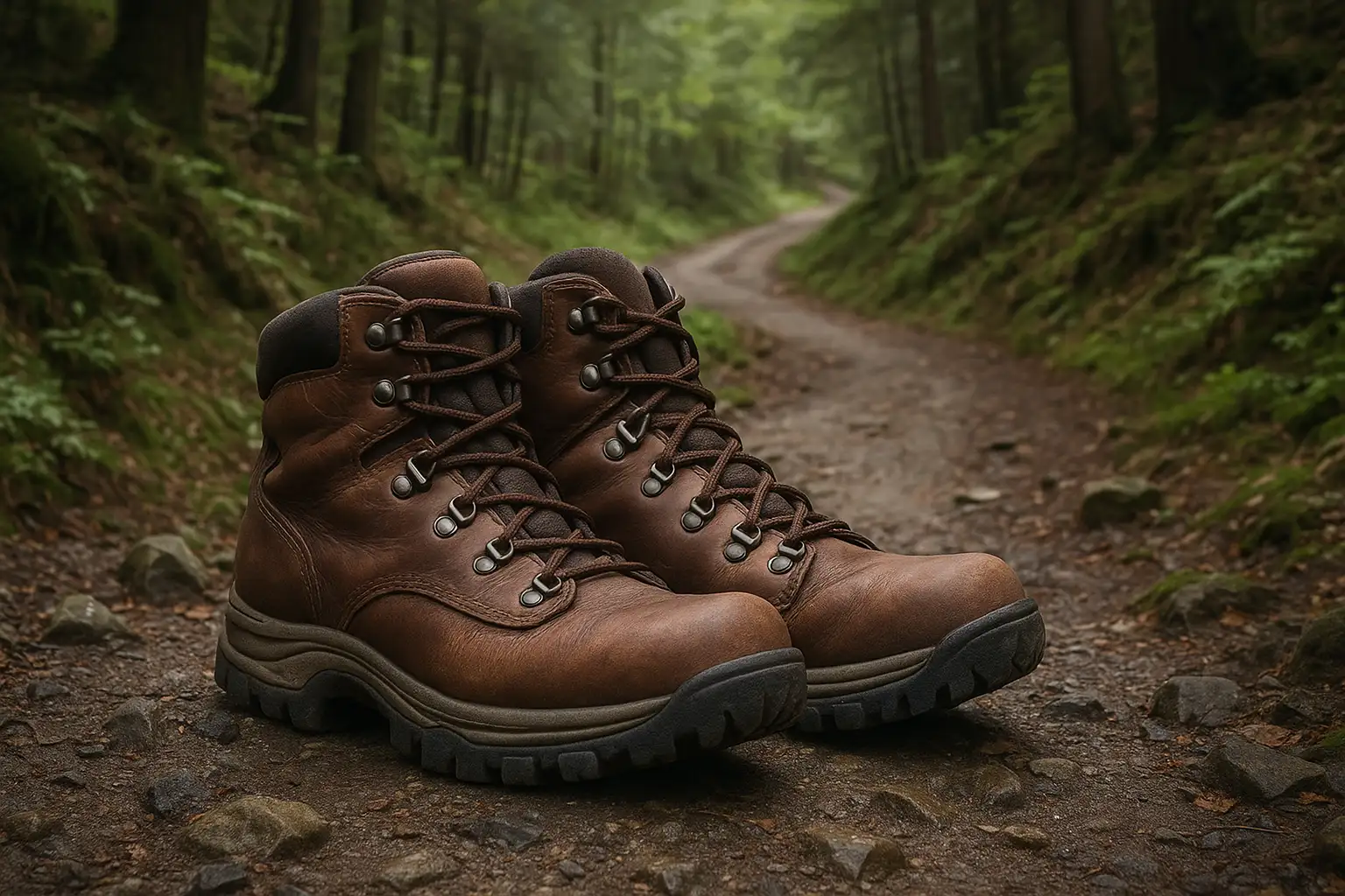 Hiking boots bonded with solvent-based adhesives
