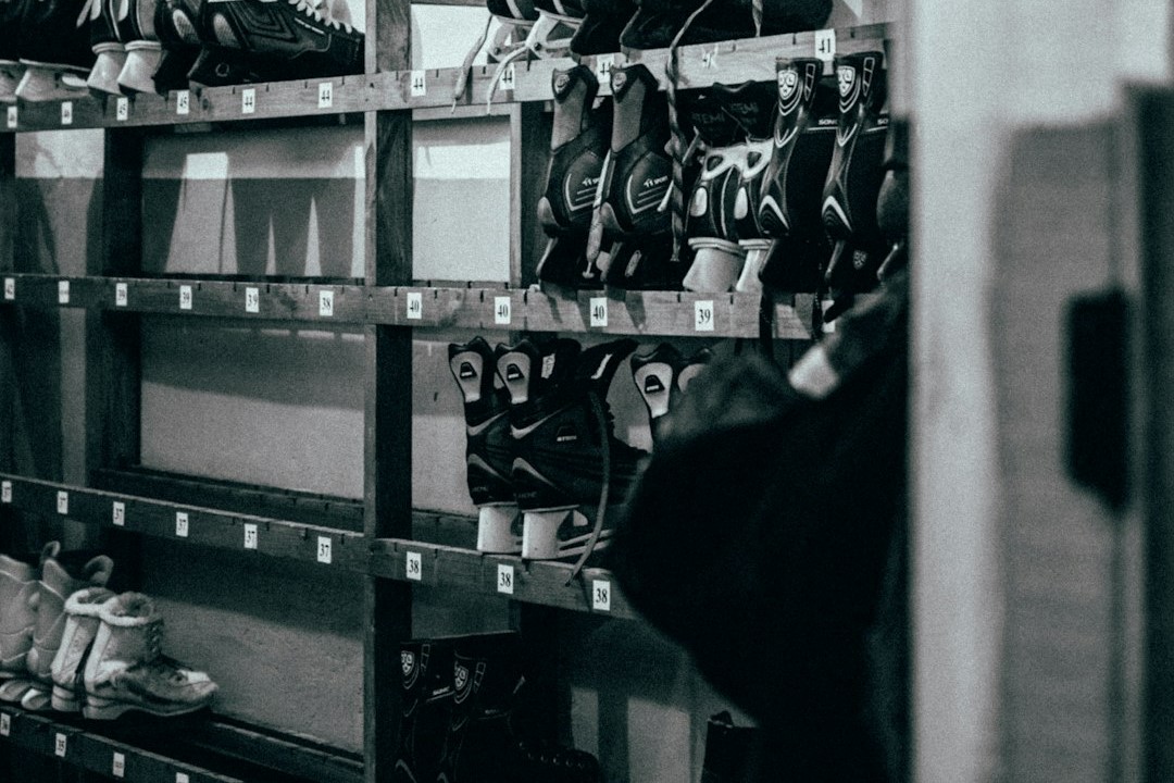 Assembly processes are need to make a shoes, as shown by the organized storage of various shoe sizes.