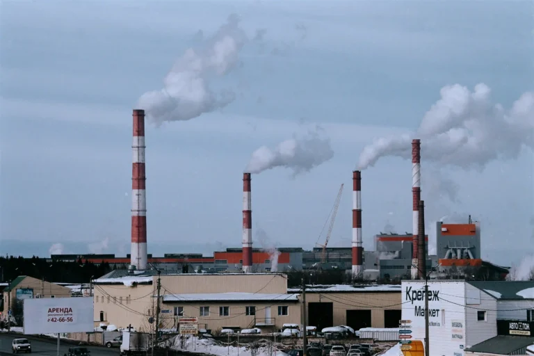 air pollution from a factory