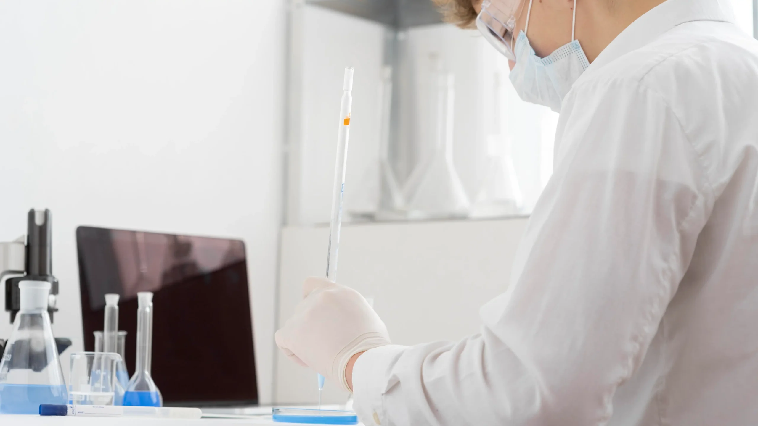 close up man working lab