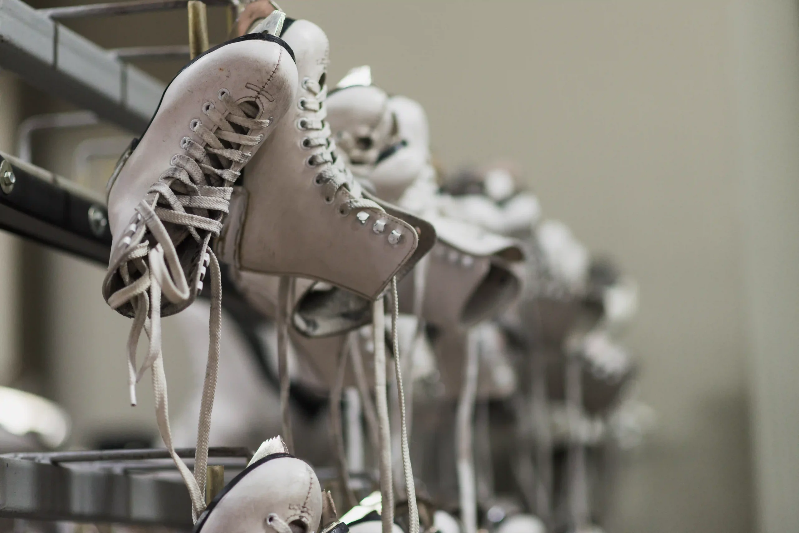 Ice skate rack