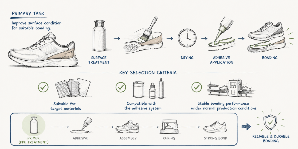 A primer does not work alone. It is one part of the full bonding system.